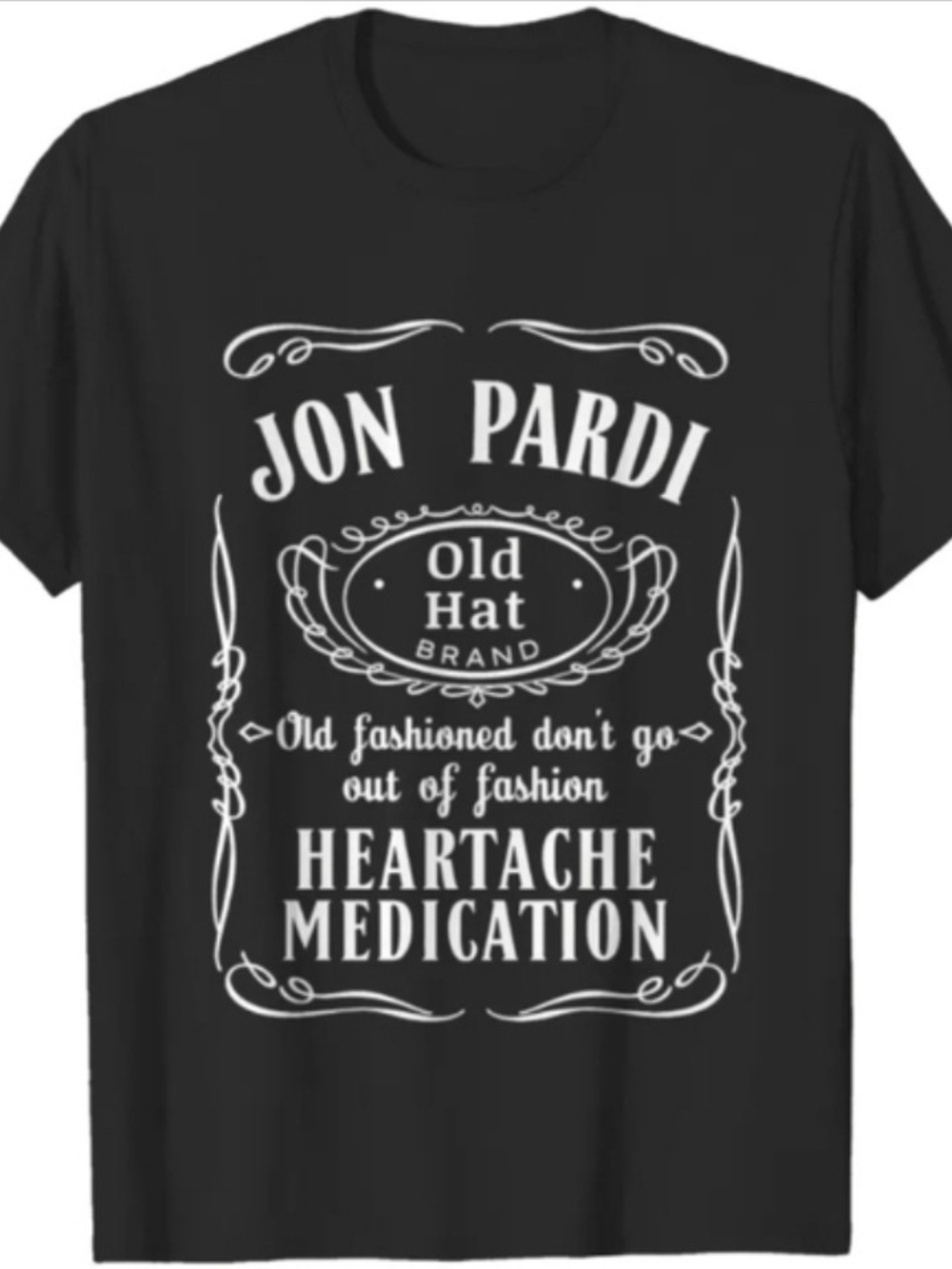 Jon Pardi Heartache Medication Tour Shirt Men's L Black Graphic Tee